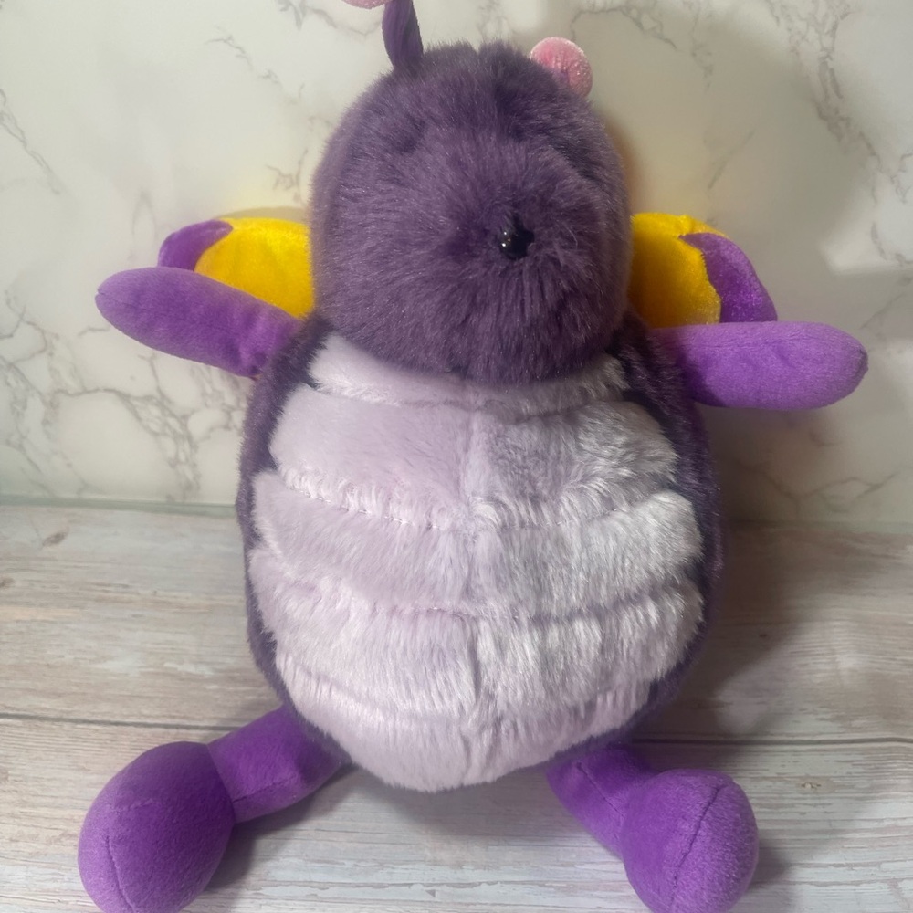 Unipak Plumpee Pot Belly Purple Butterfly Plush! 13" Stuffed Toy